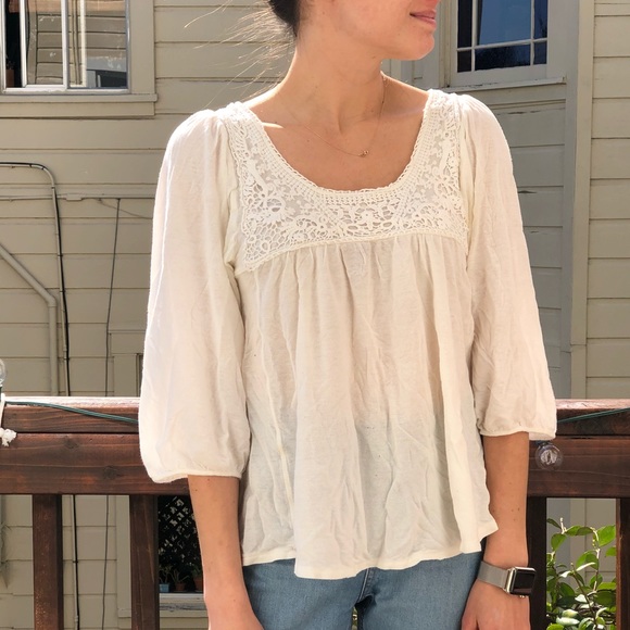 MANGO Lace Top - Picture 2 of 5